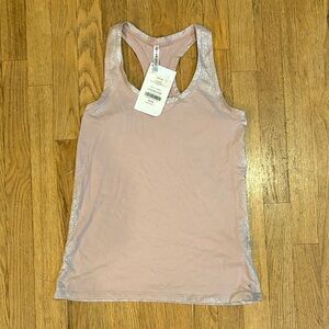 Fabletics Light Pink and Silver Tank Top